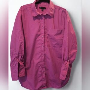 Banana Republic Womens Oversized Cotton Button-Up Shirt